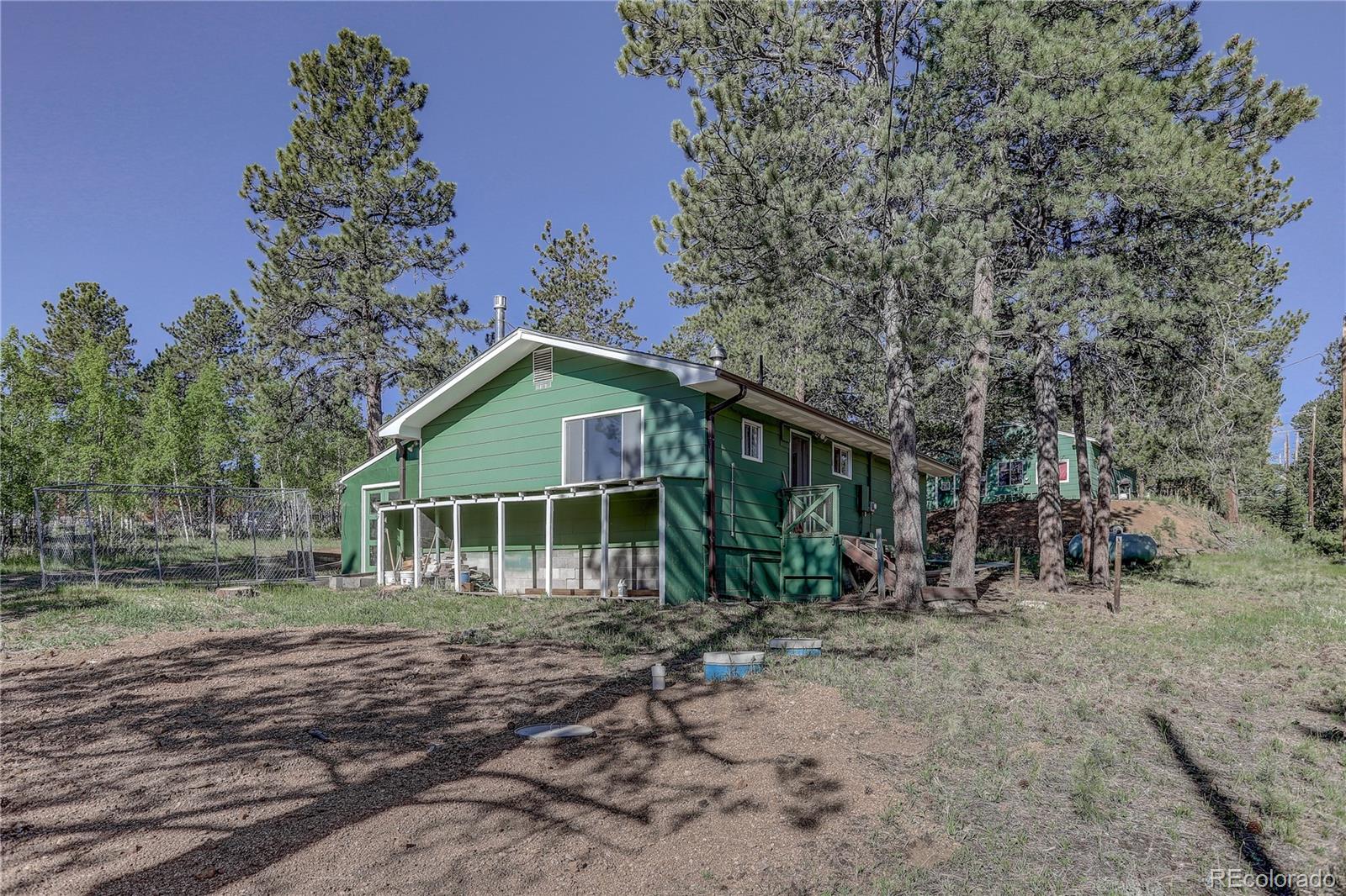 191 Anderson Road Bailey, CO 80421 - Photo 6 of 38 a front view of a house with garden