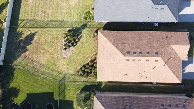 a view of a golf course with a lake