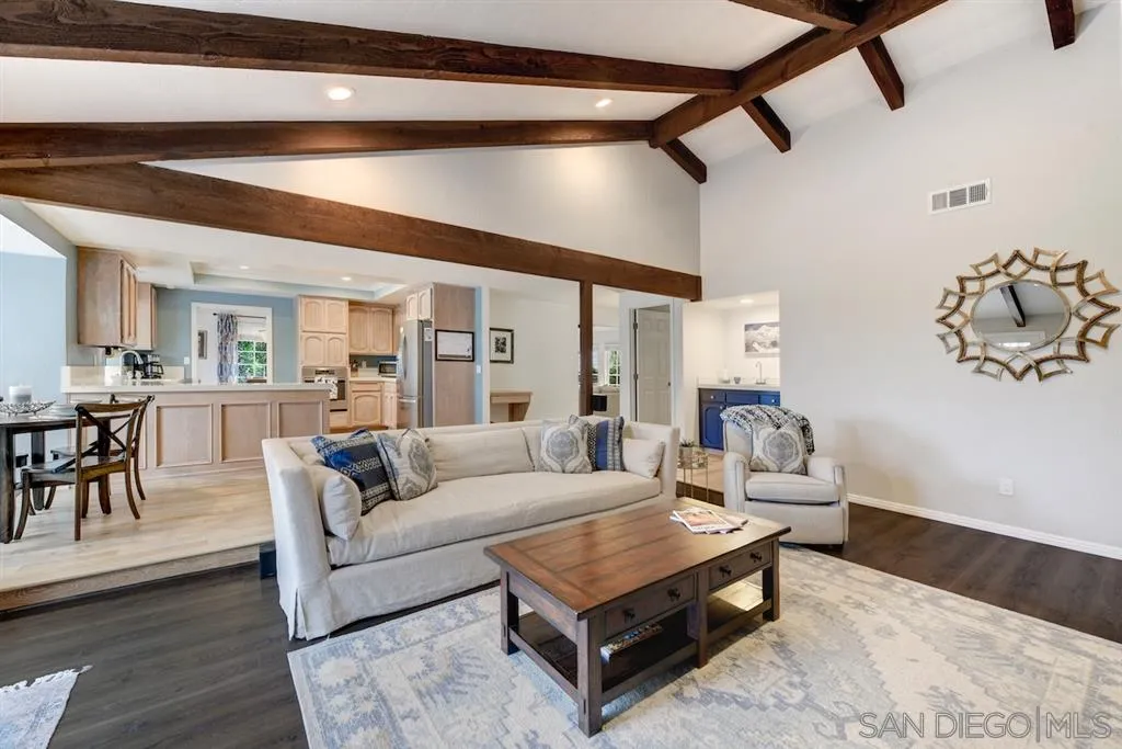 133 Hummingbird Hill Encinitas, CA 92024 - Photo 17 of 25 a living room with furniture and wooden floor