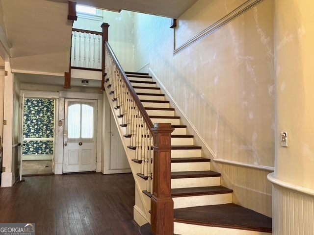 222 Church Street Lexington, GA 30648 - Photo 4 of 50 a view of entryway and hall with wooden floor