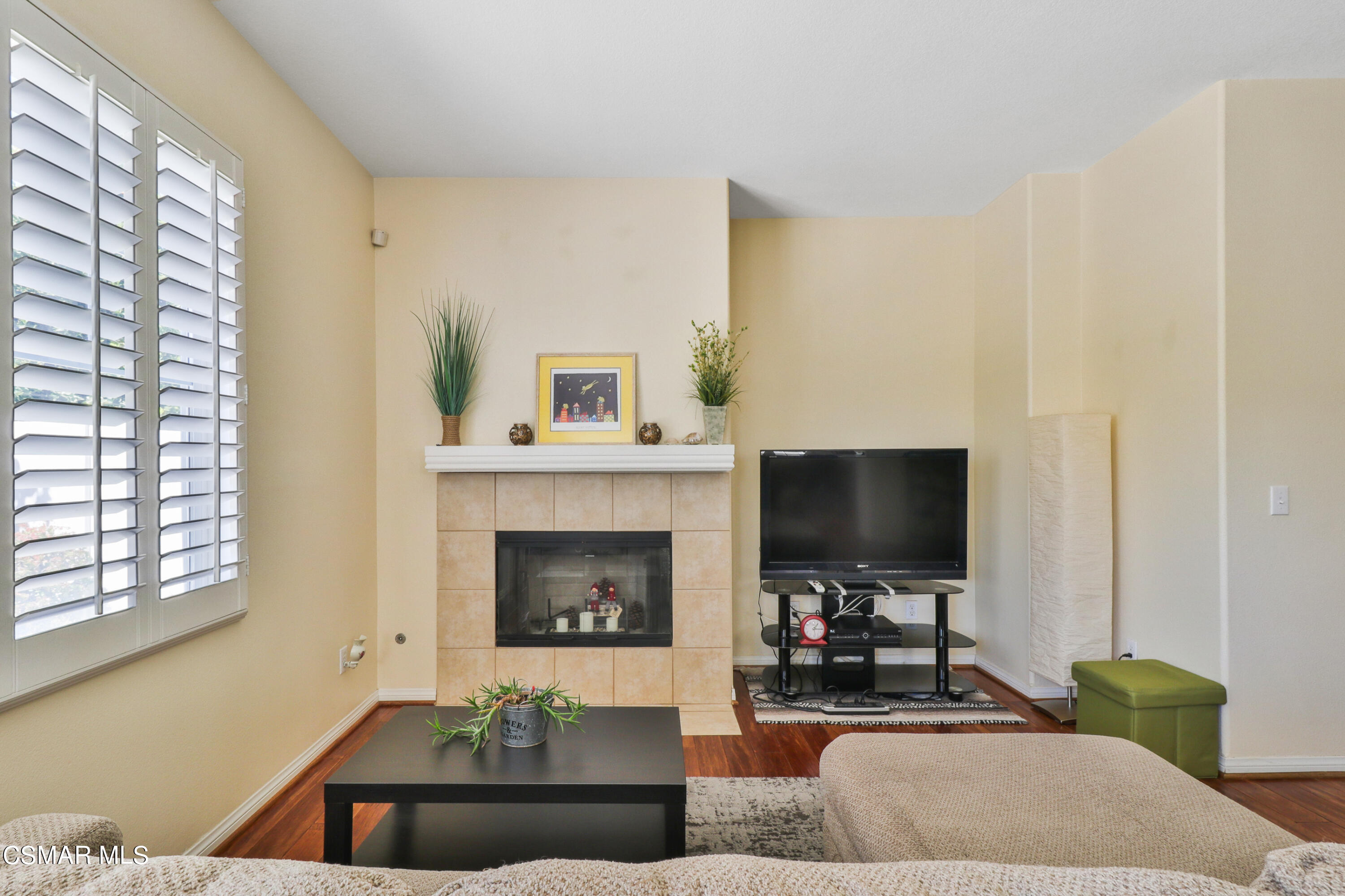 5281 Davidson Drive Oxnard, CA 93033 - Photo 11 of 38 a living room with furniture a flat screen tv and a fireplace