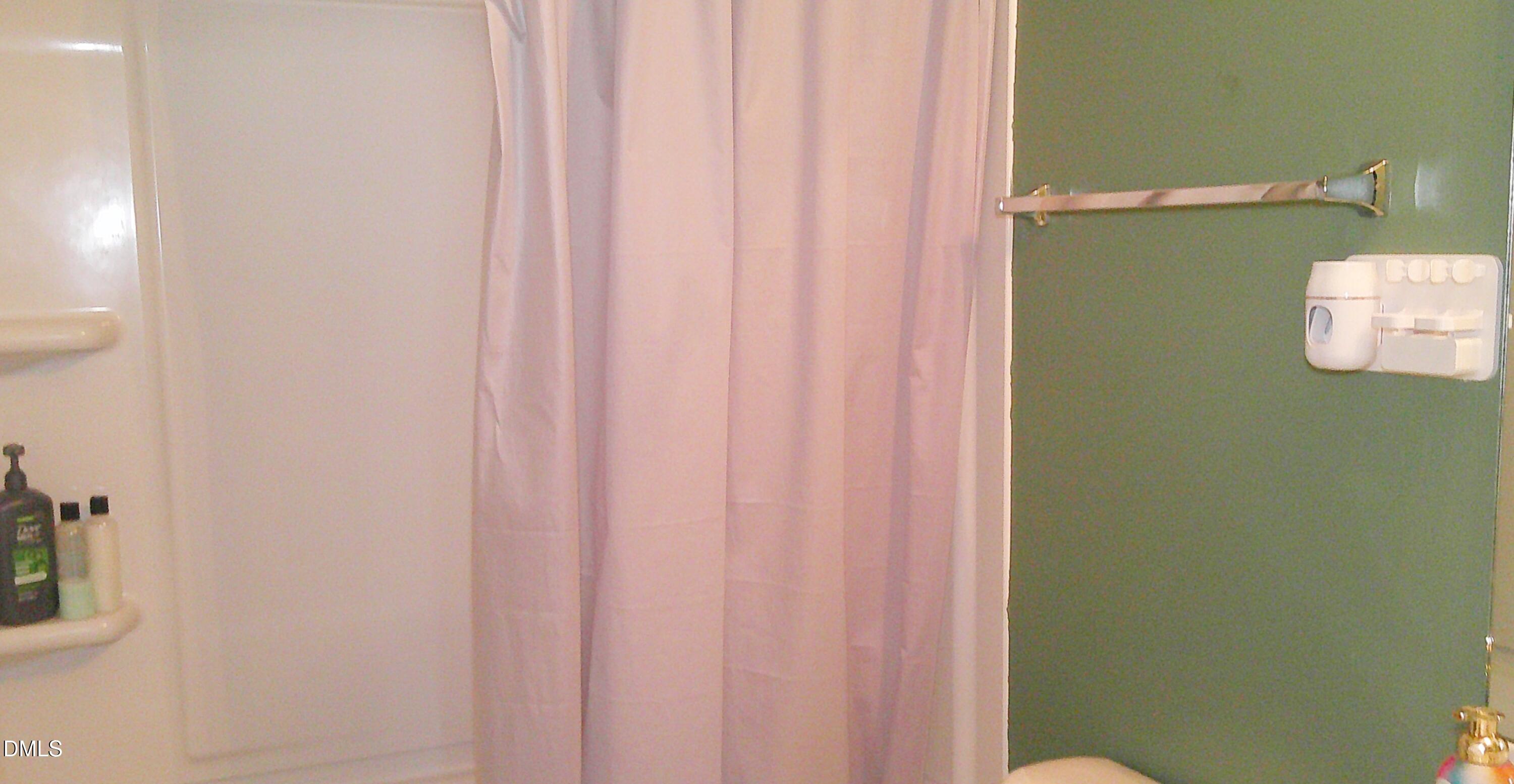 325 Huckleberry Loop Mebane, NC 27302 - Photo 20 of 24 a bathroom with a shower curtain and a sink