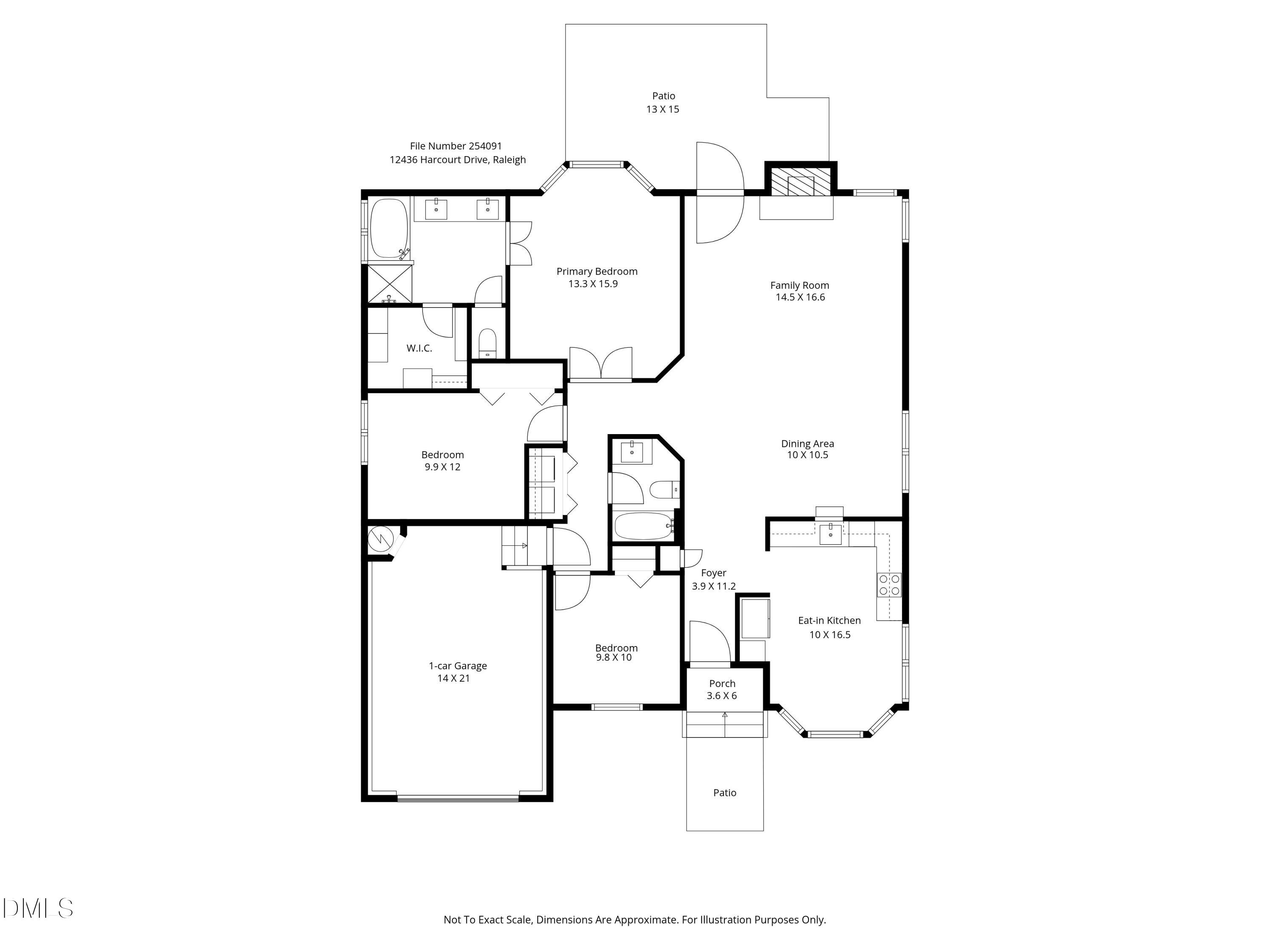 12436 Harcourt Drive Raleigh, NC 27613 - Photo 29 of 29 254091 floorplan