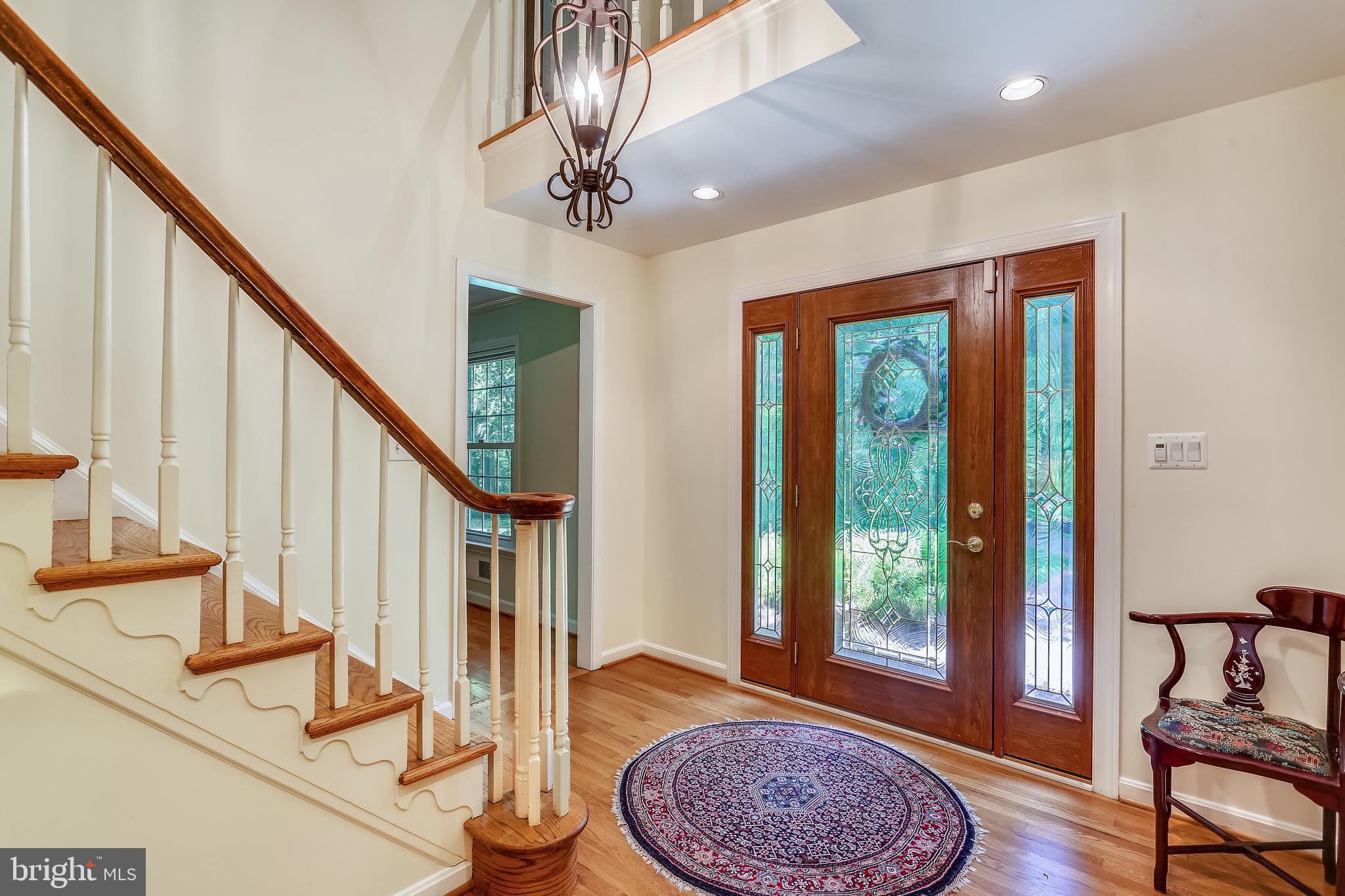 9600 Brink Road Gaithersburg, MD 20882 - Photo 2 of 66 Entry foyer w/hardwoods and beautiful front door