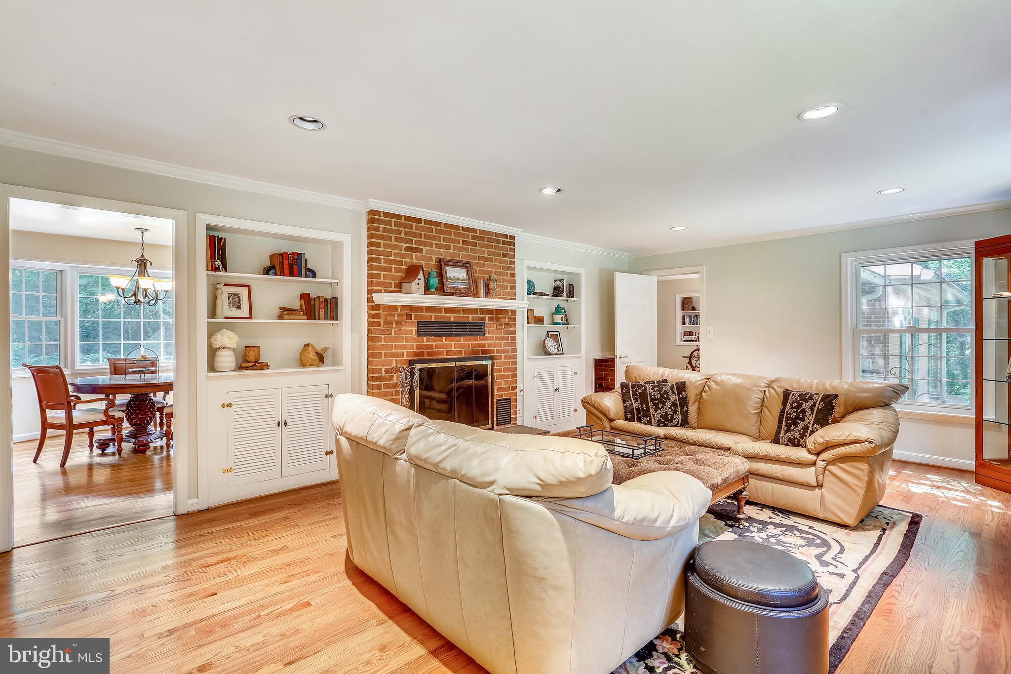 9600 Brink Road Gaithersburg, MD 20882 - Photo 17 of 66 Generous family room w/masonry fireplace