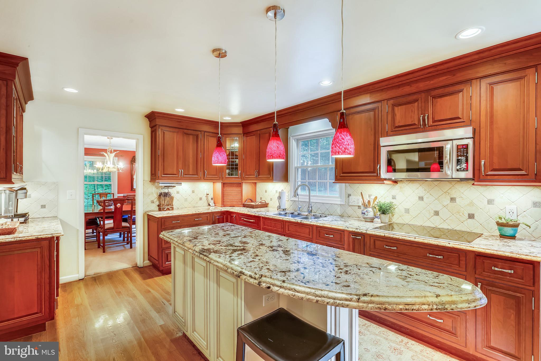 9600 Brink Road Gaithersburg, MD 20882 - Photo 4 of 66 Custom-renovated kitchen w/granite & stainless
