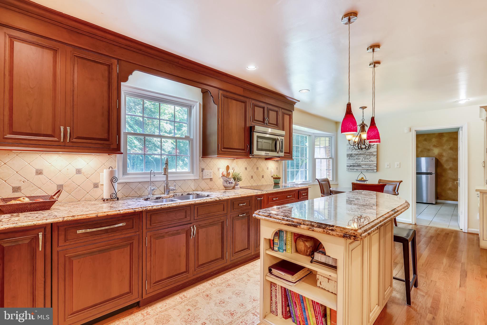 9600 Brink Road Gaithersburg, MD 20882 - Photo 6 of 66 Gorgeous renovated kitchen w/custom cabinetry