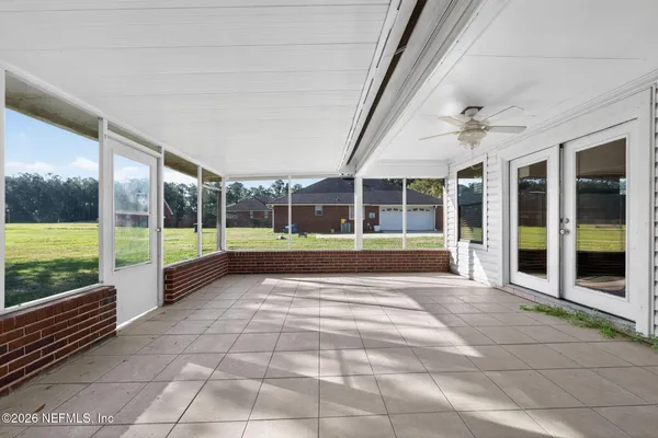 a view of a building entrance