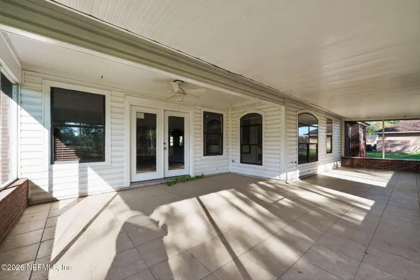 a view of outdoor space and barbecue grill