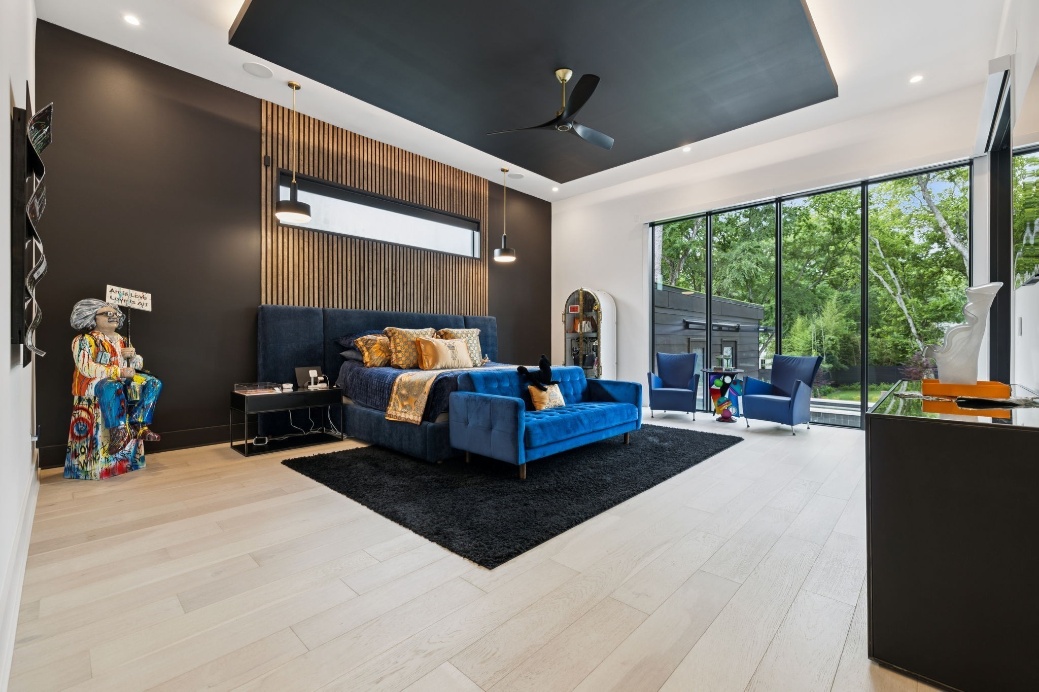 3916 Harding Place Nashville, TN 37215 - Photo 28 of 85 a bed room with a bed and a large window