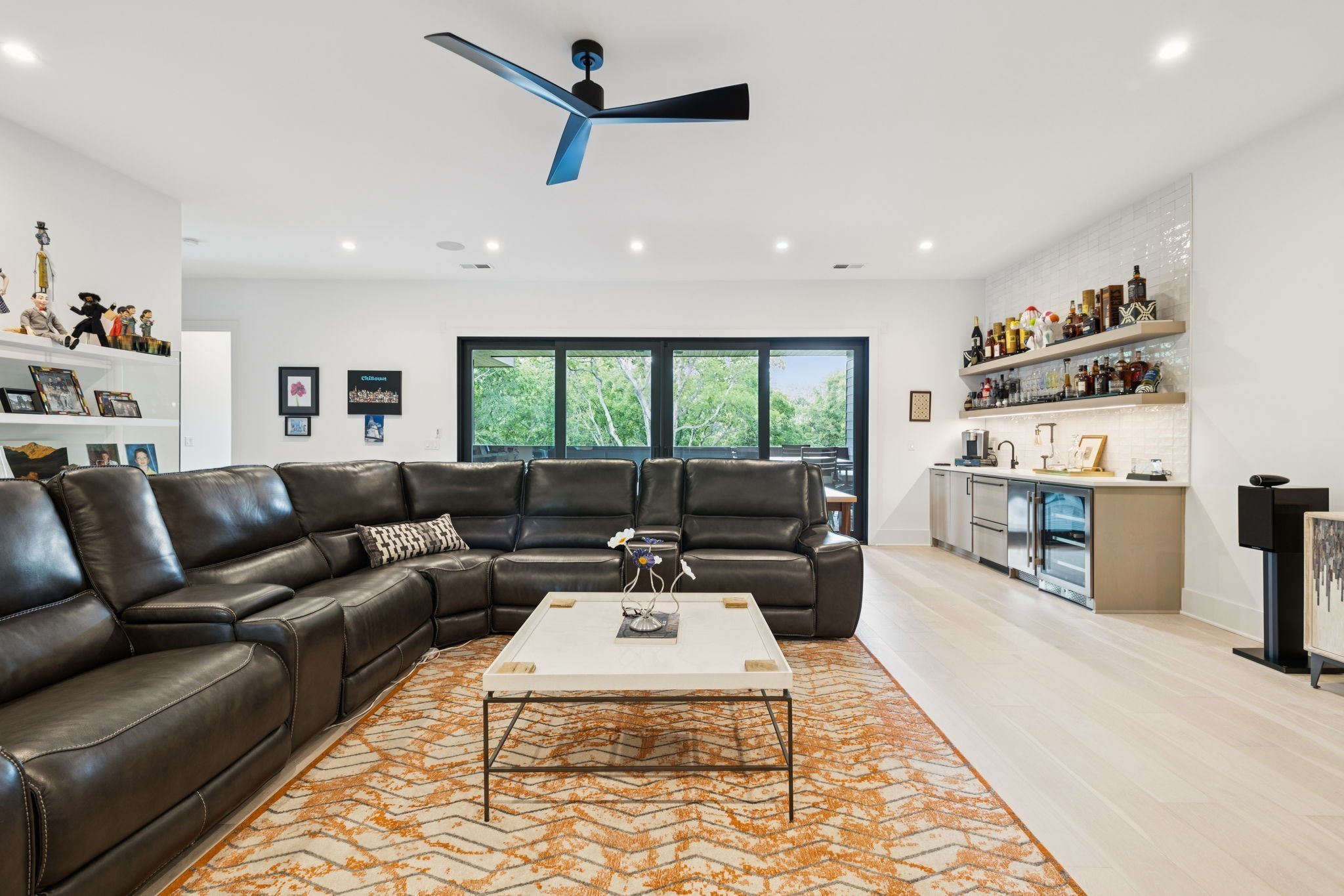 3916 Harding Place Nashville, TN 37215 - Photo 44 of 85 a living room with furniture a fireplace and a flat screen tv