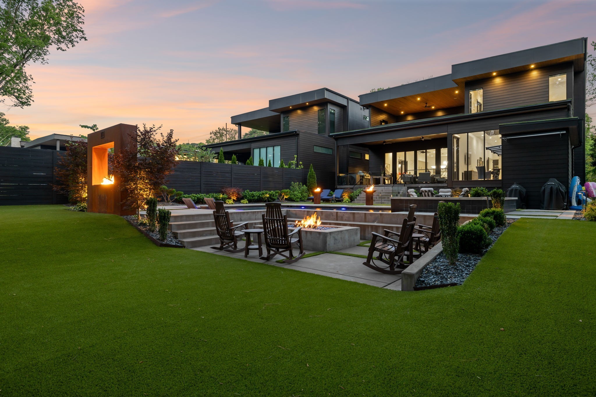 3916 Harding Place Nashville, TN 37215 - Photo 80 of 85 a view of a house with backyard porch and sitting area