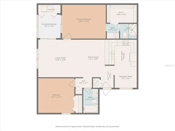 a living room with furniture a chandelier and a window