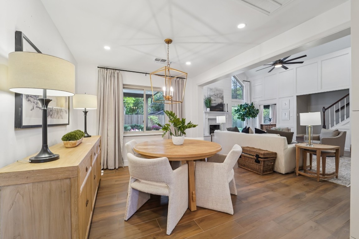 8307 Ash Valley Drive Spring, TX 77379 - Photo 10 of 48 Breakfast room with views of the backyard and large living room