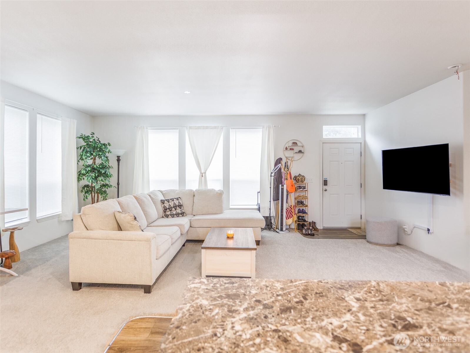 9430 Case Road Southwest, Unit 29 Olympia, WA 98512 - Photo 12 of 22 a living room with furniture and a flat screen tv