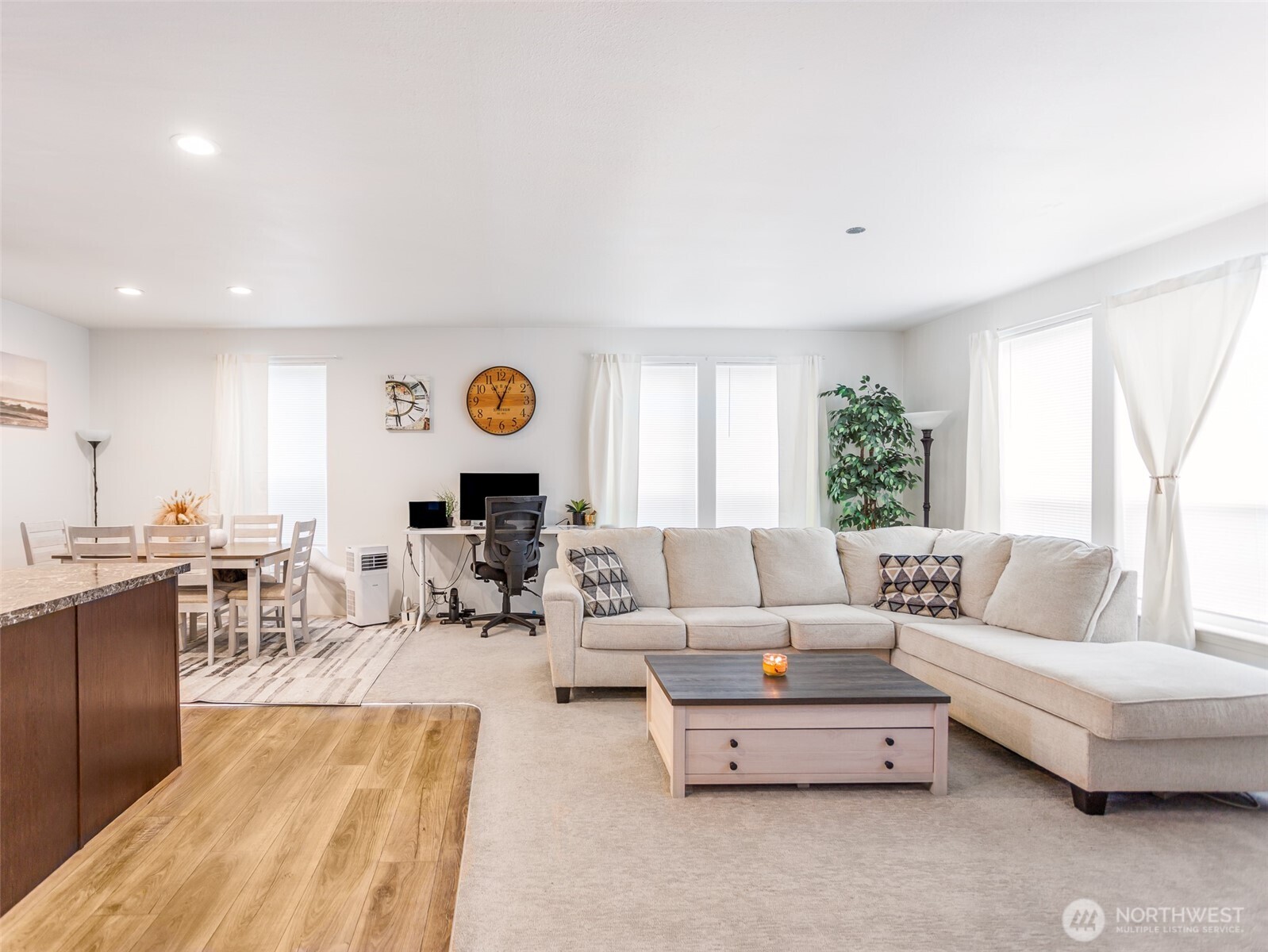 9430 Case Road Southwest, Unit 29 Olympia, WA 98512 - Photo 7 of 22 a living room with furniture and wooden floor
