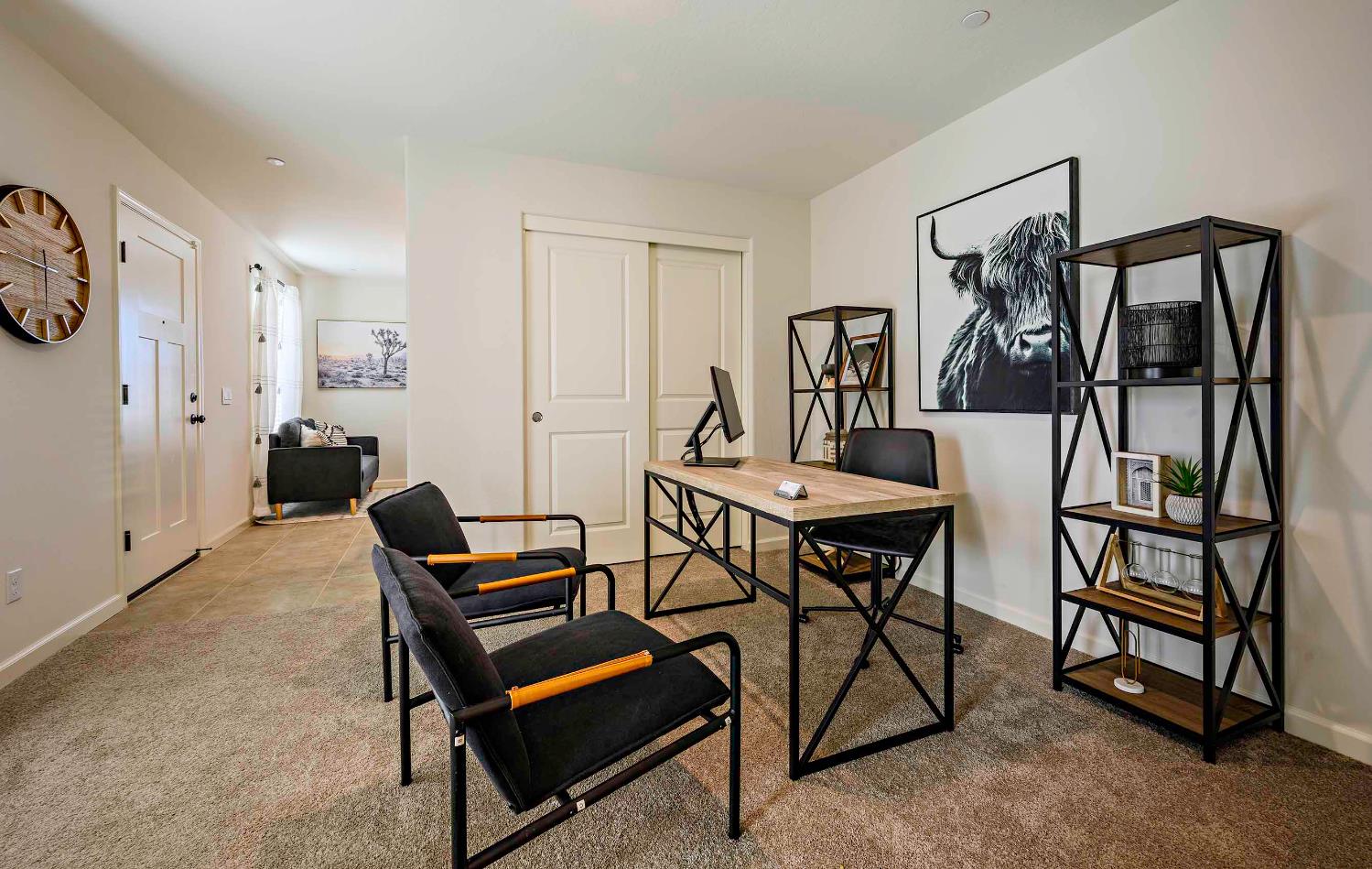 63 Blueberry Lane, Unit 5 Merced, CA 95341 - Photo 9 of 28 a view of a livingroom with furniture and a dining table