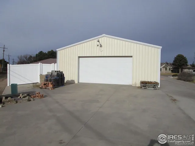 a view of garage and kitchen