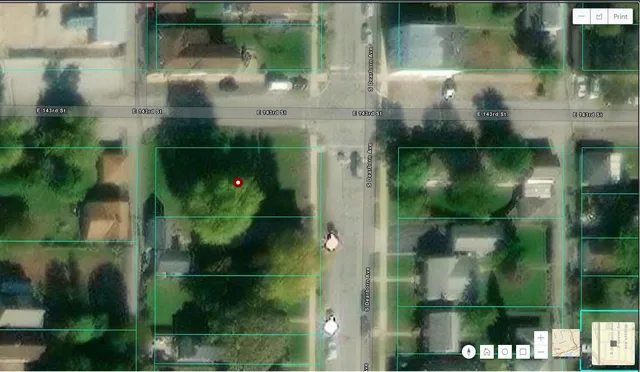 a view of a glass door