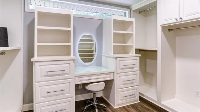 a view of an empty room