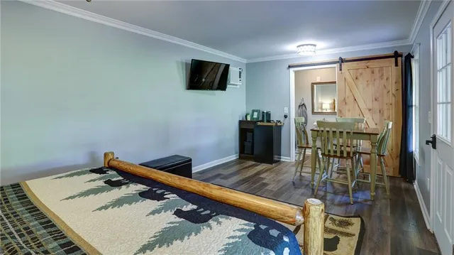 a view of a park with trees and a trees