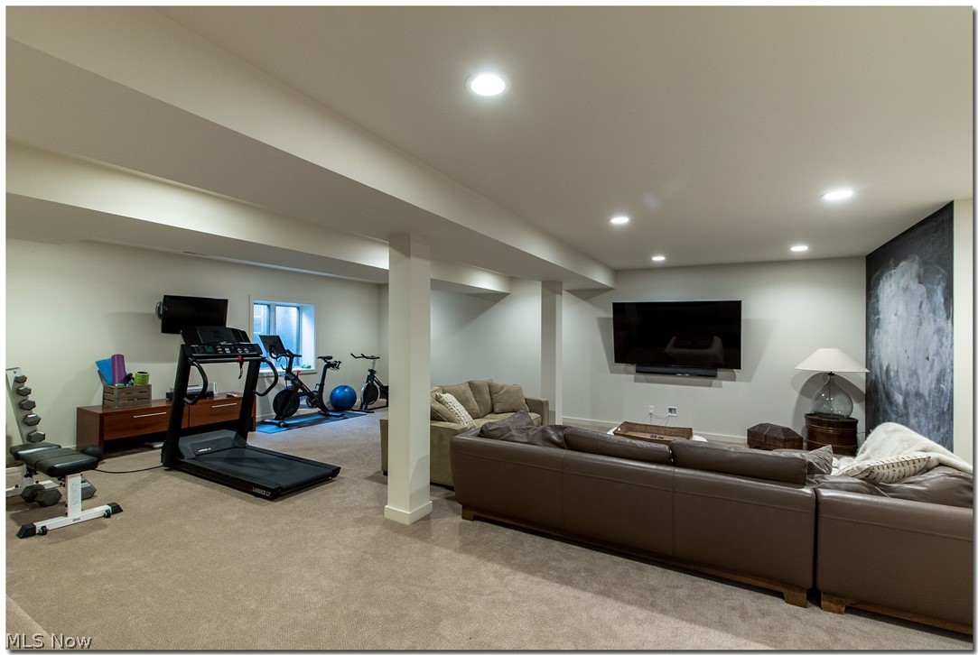 29600 Edgedale Road Cleveland, OH 44124 - Photo 27 of 31 Another lower level room is large enough for exercise equipment and a media viewing area.