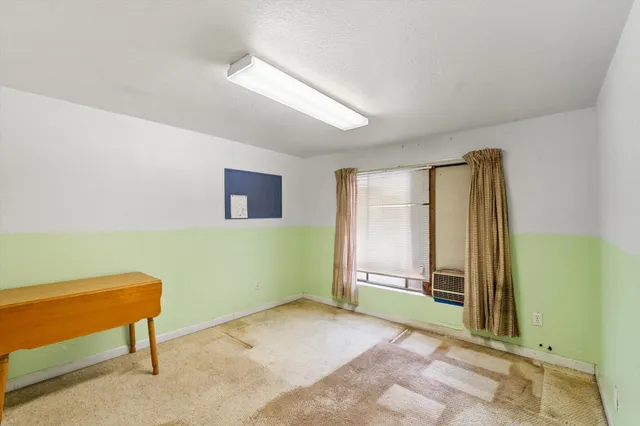 a view of a room with window