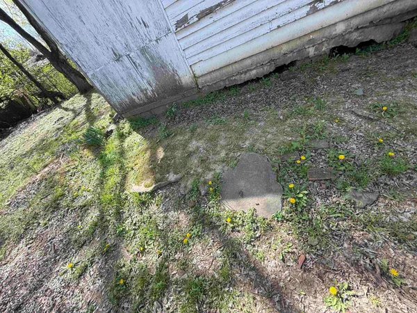 a backyard of a house