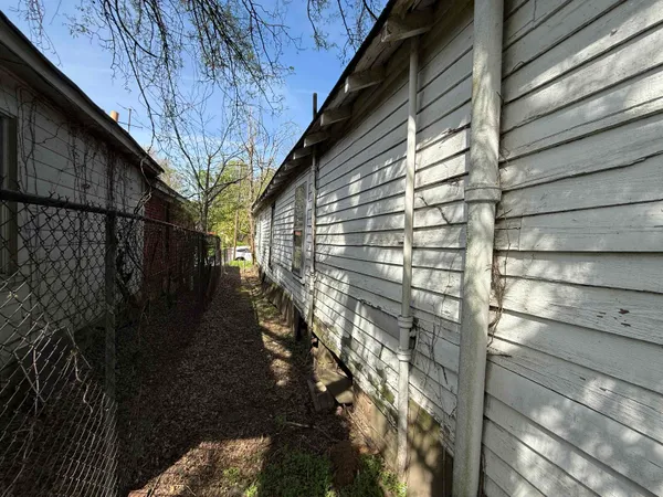 a backyard of a house