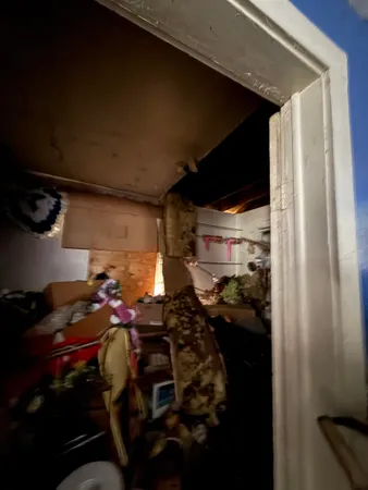 a view of storage and utility room