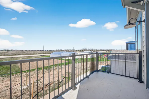 a view of a balcony