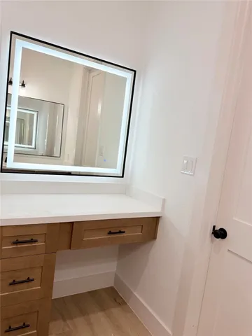 a close view of closet