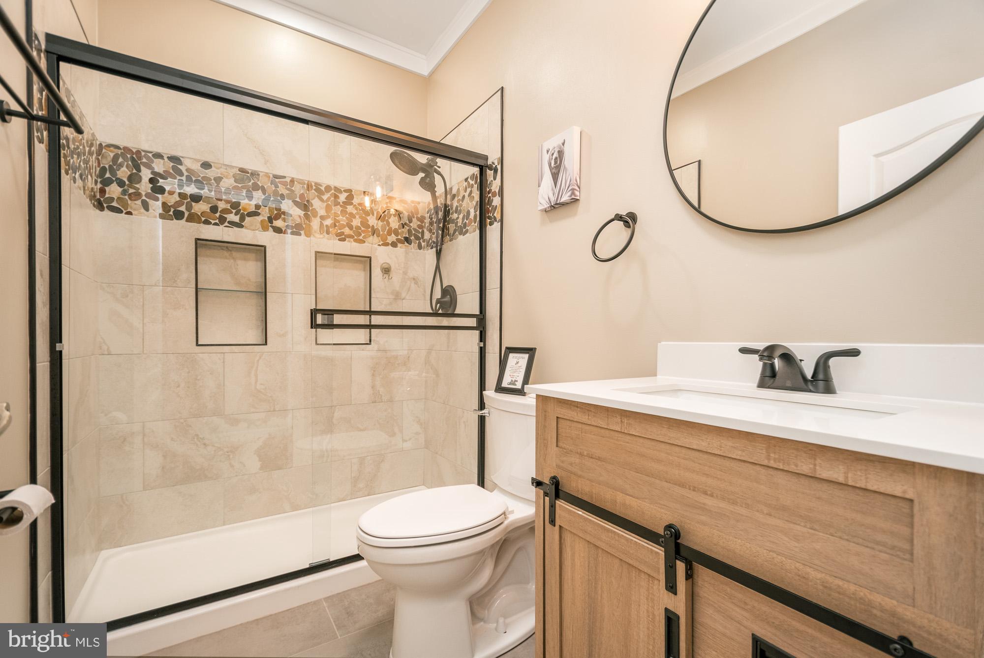 2228 Hoyes Run Road McHenry, MD 21541 - Photo 11 of 52 a bathroom with a sink a toilet and shower