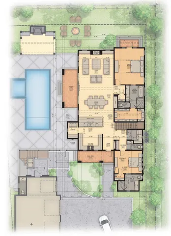 a picture of a bathroom with a bathtub