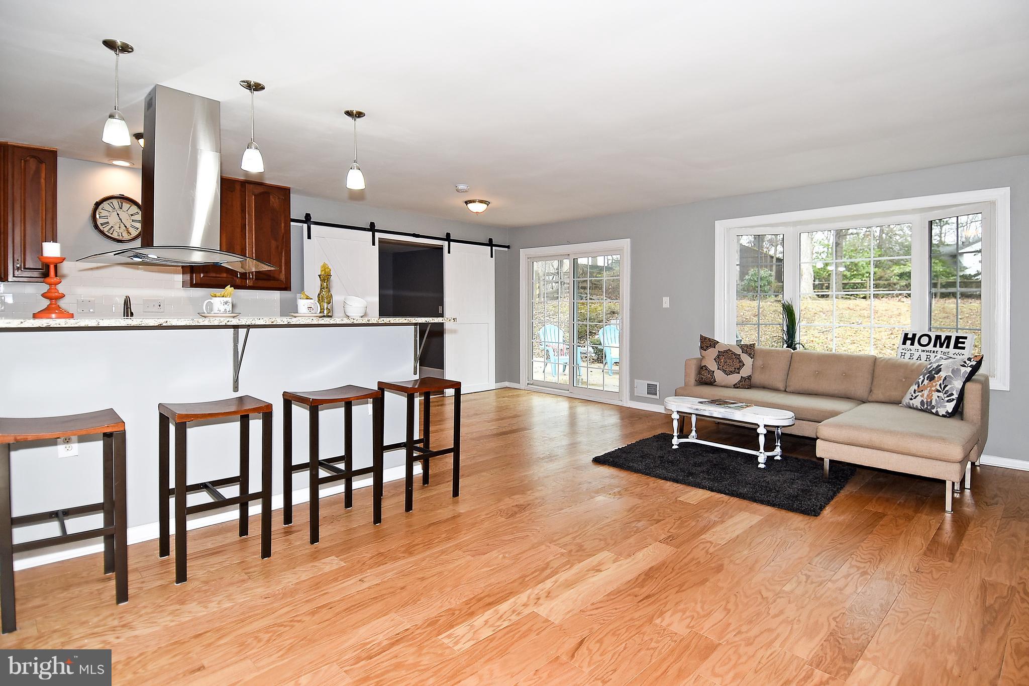 16016 Jerald Road Laurel, MD 20707 - Photo 3 of 41 Renovated kitchen with large 4 seater counter.