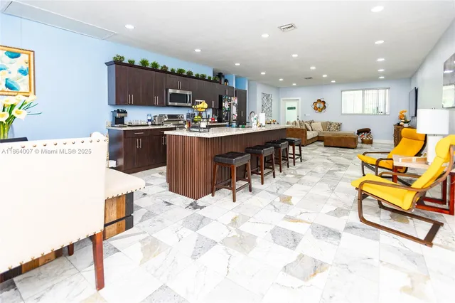 a view of a lake with houses