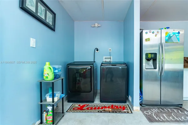 a backyard of a house