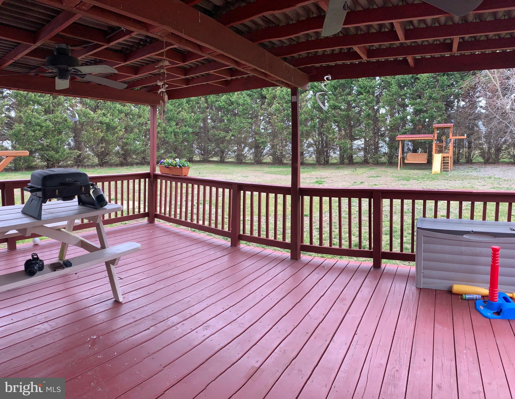 3492 Midstate Road Felton, DE 19943 - Photo 22 of 27 Large Covered Deck|Patio Opens to Huge Yard