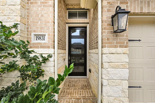 a view of front door of house