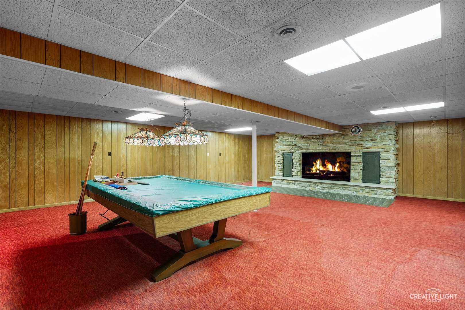 16323 Griswold Springs Road Plano, IL 60545 - Photo 30 of 55 a room with pool table and a screen