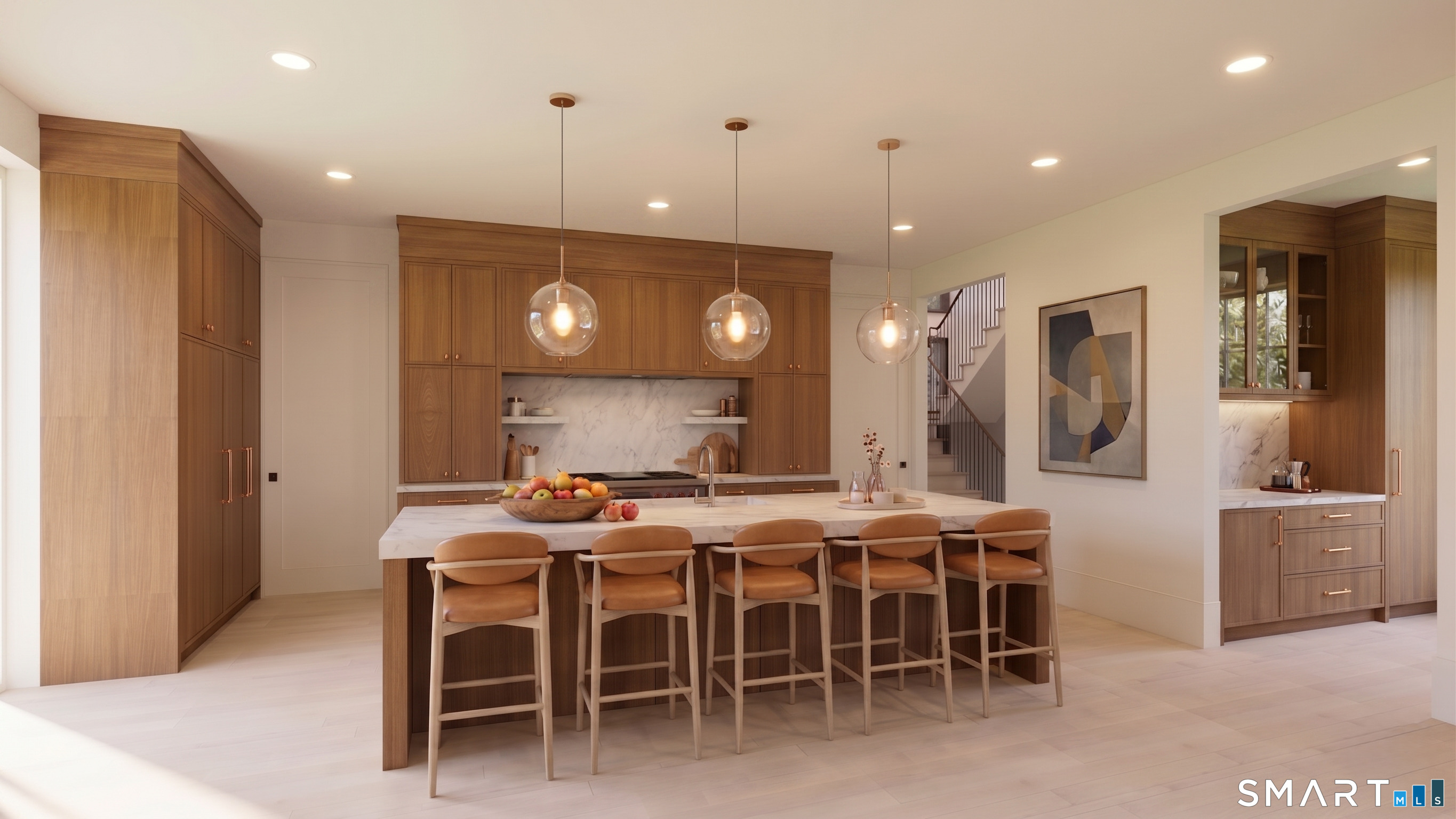 532 Round Hill Road Greenwich, CT 06831 - Photo 7 of 13 a large kitchen with a table and chairs
