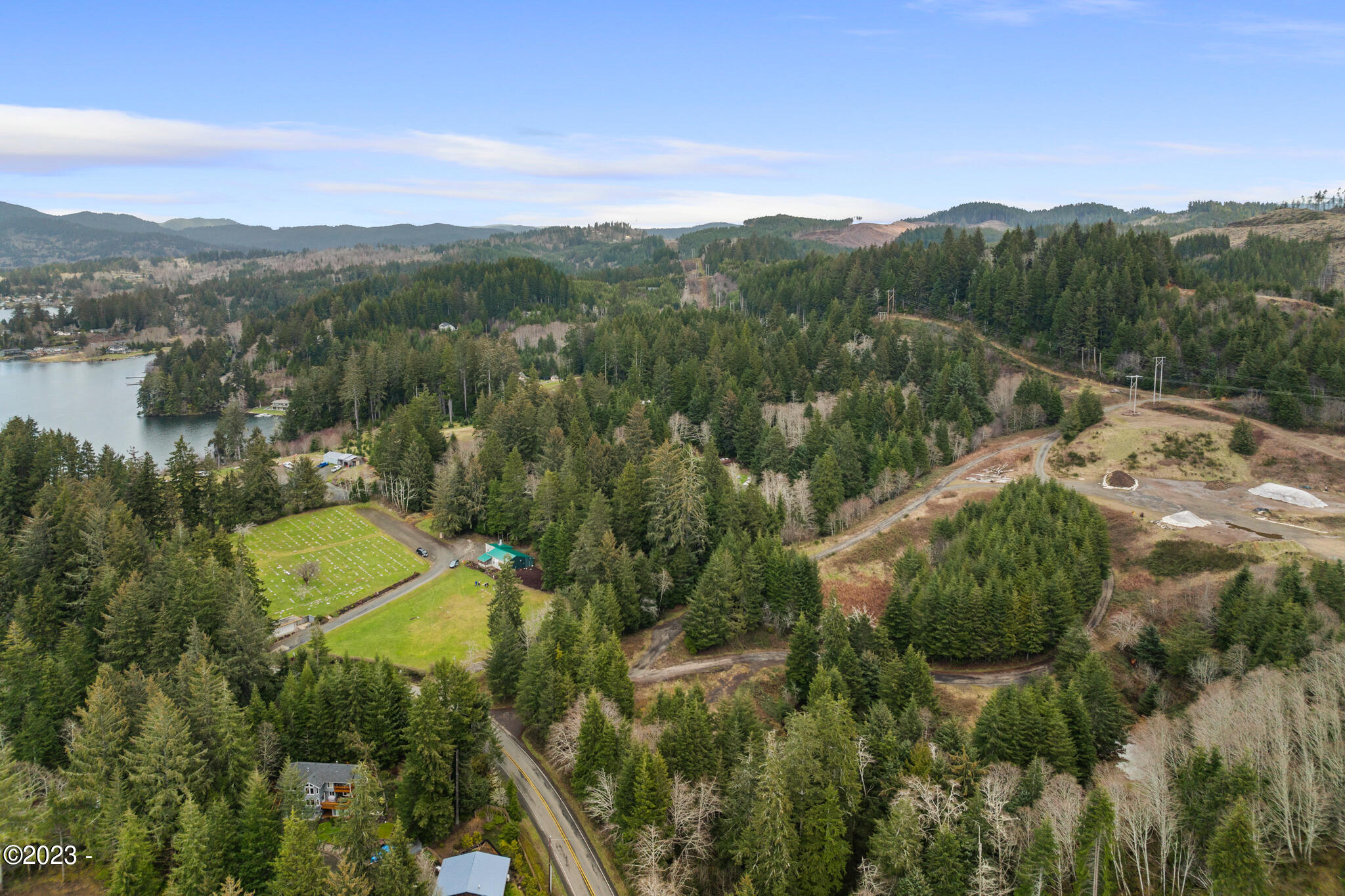 1002 Northeast East Devils Lake Road Otis, OR 97368 - Photo 5 of 7 Aerial of Lot
