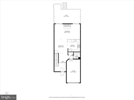 a picture of a bench in a white building