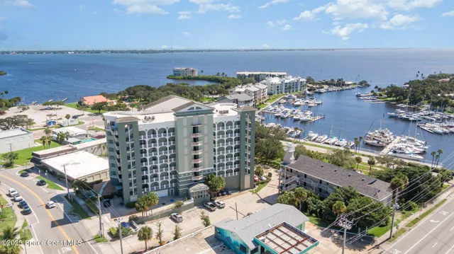 a view of a city with ocean