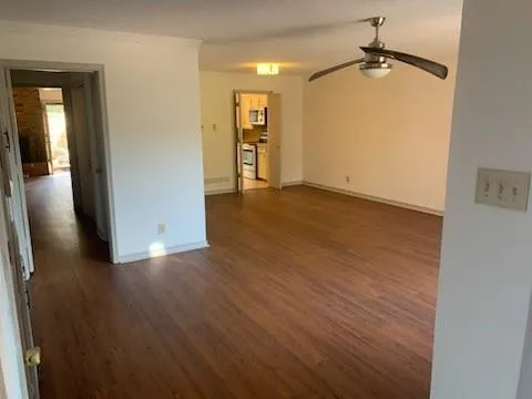 wooden floor in an empty room