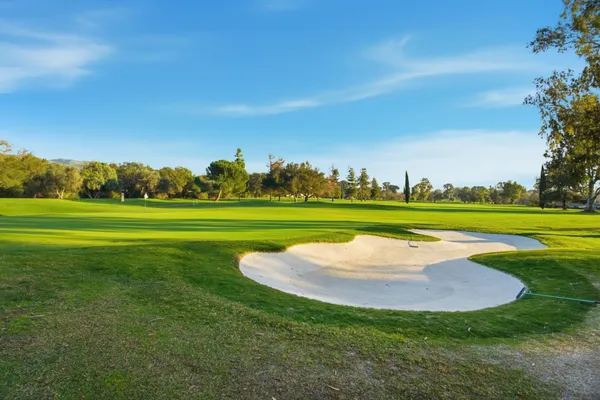 a view of a golf course