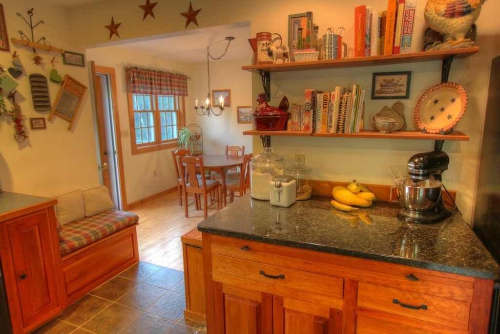 9 Stump Road Sandisfield, MA 01255 - Photo 13 of 29 a kitchen with sink refrigerator and dining table