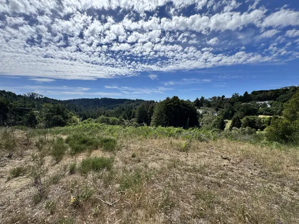a view of an outdoor space with mountain view