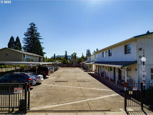 a car parked in front of a building