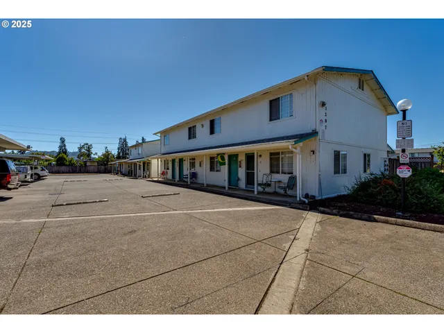 a view of a house with a outdoor space